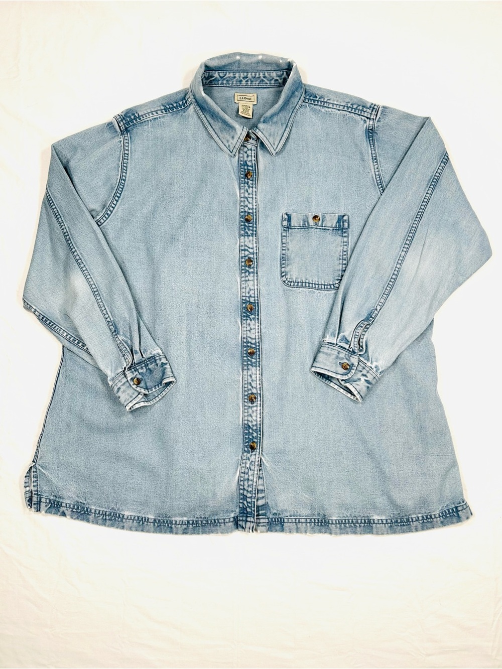 Vintage L.L. Bean Women’s Long Sleeve Denim Shirt